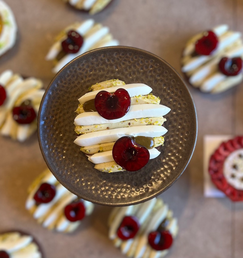 Tarte Pistache de Sicile et Cerises